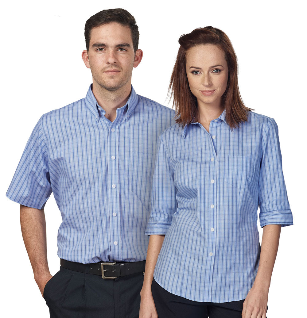 Rolando - K209 Mens Check S/S Lounge Shirt