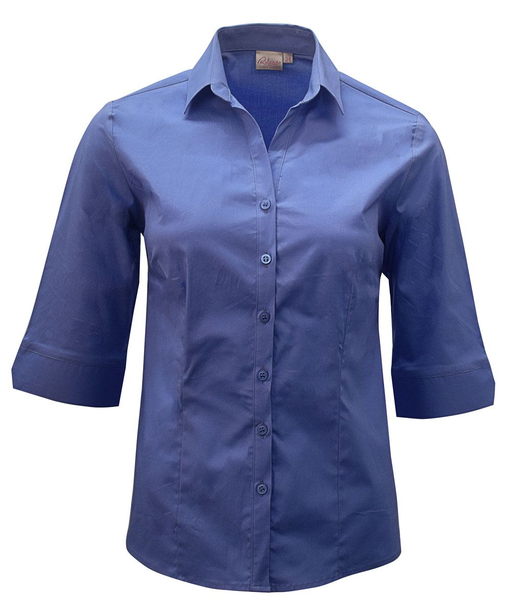 Rolando - K213 Ladies Stretch Poplin 3/4 Sleeve Abbey Blouse