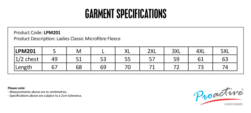 HIGHLAND BROOK - Classic Ladies Microfibre Fleece