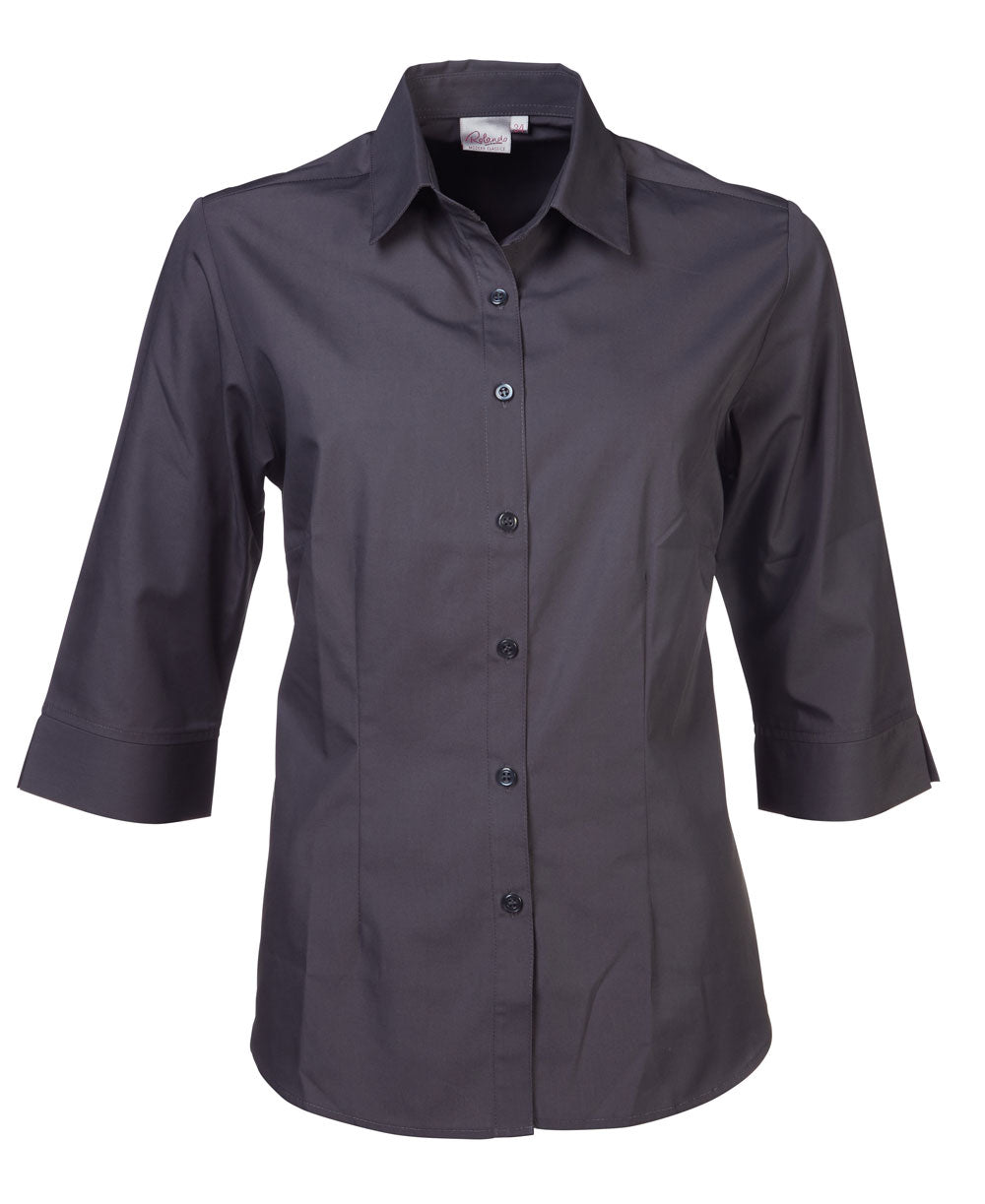 Rolando - P070 Ladies Easy Care Poplin 3/4 Sleeve Cathy Blouse