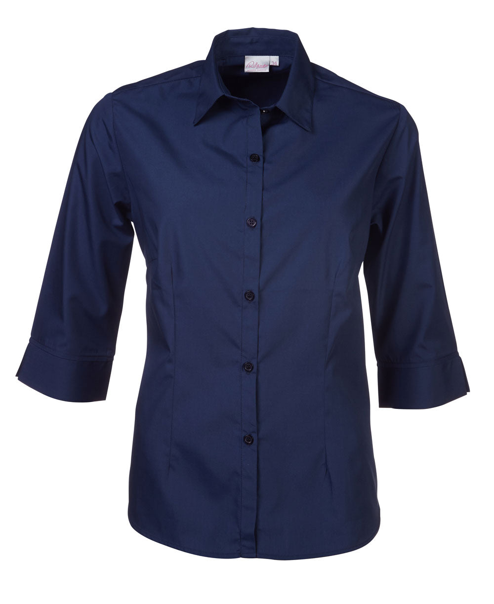 Rolando - P070 Ladies Easy Care Poplin 3/4 Sleeve Cathy Blouse