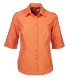 Ladies 3/4 sleeve blouse tangerine