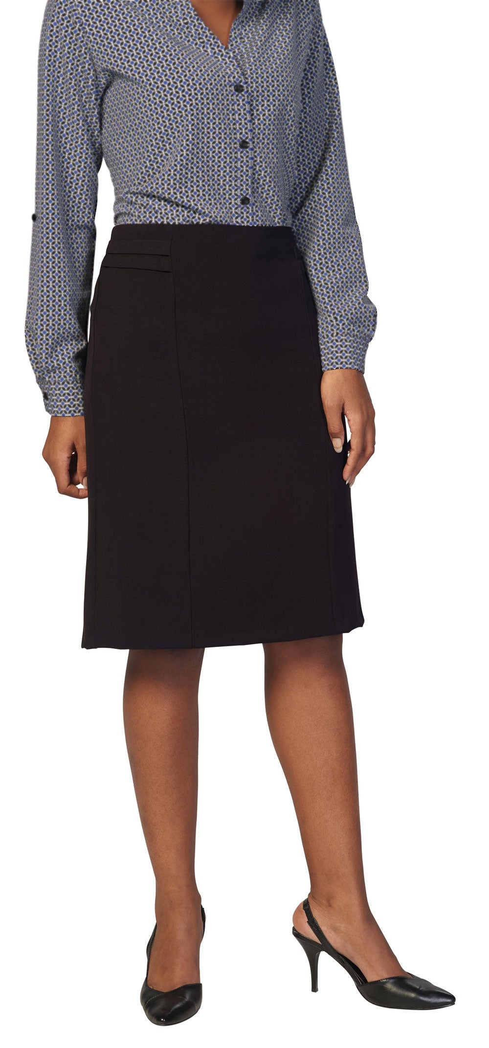 CARLO GALUCCI - Ladies PV Lycra Sonya Pencil Skirt