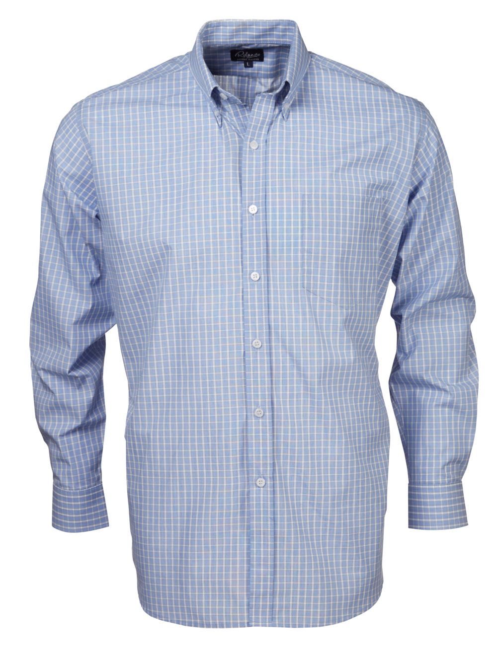 Mens check Long Sleeve lounge shirt