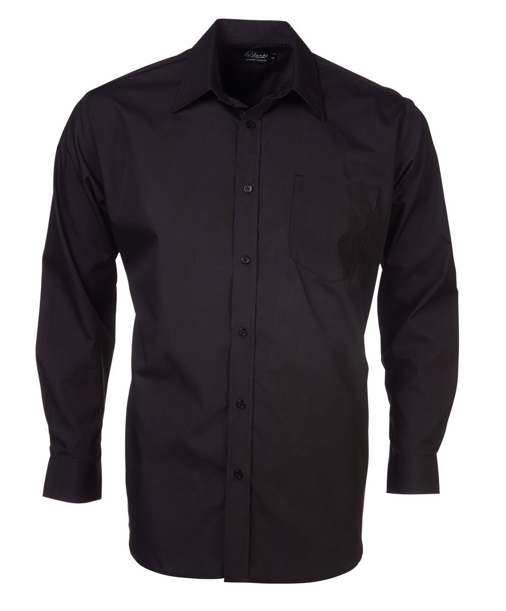 Rolando - P070 Mens Easy Care Poplin S/S Lounge Shirt
