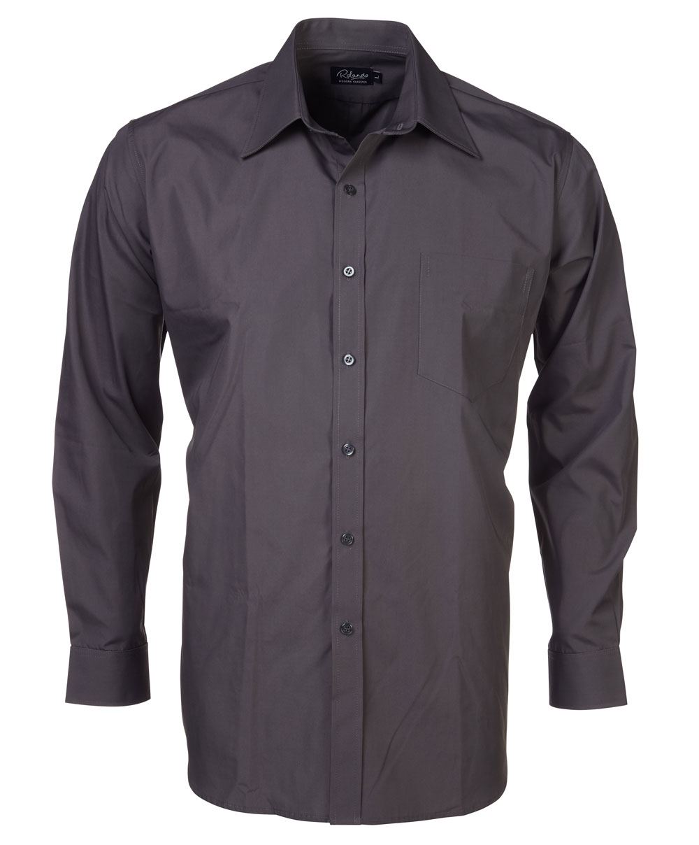 Rolando - P070 Mens Easy Care Poplin S/S Lounge Shirt