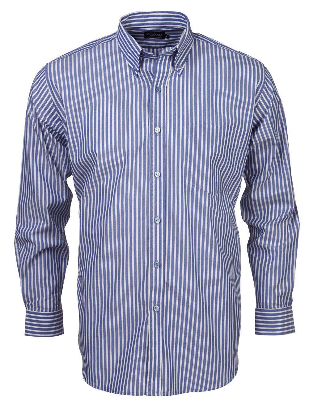Renzo - S10 Mens Stripe S/S Lounge Shirt