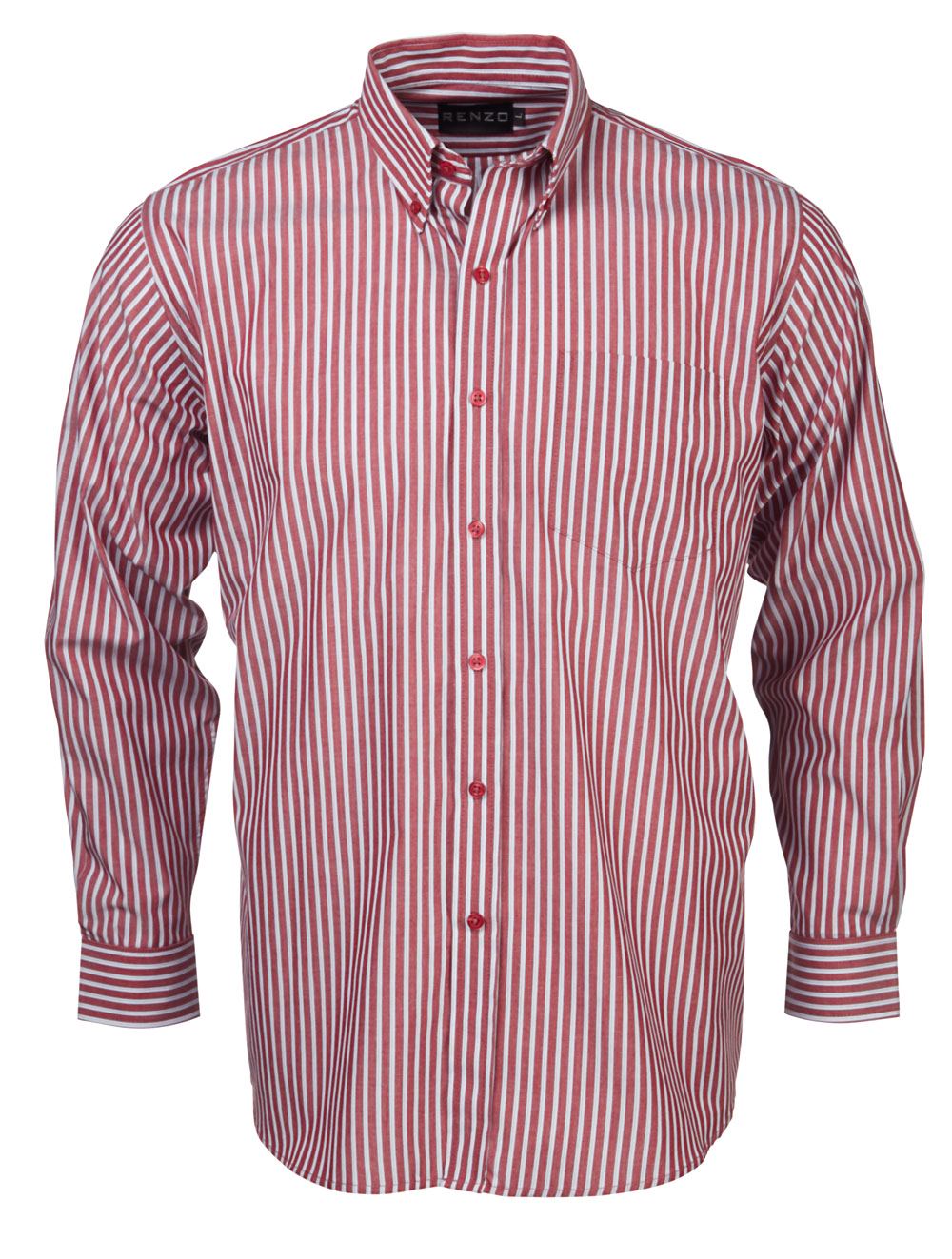 Renzo - S10 Mens Stripe S/S Lounge Shirt