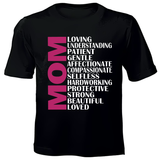 Printed T-Shirt - Mom Adjectives