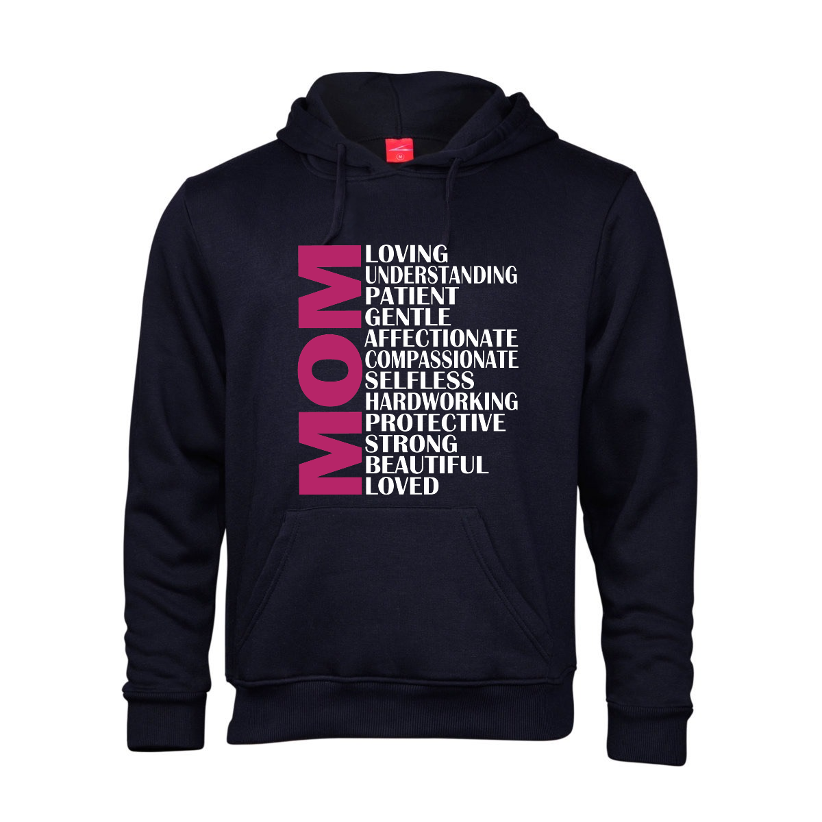 Printed Hoodie - Mom Adjectives