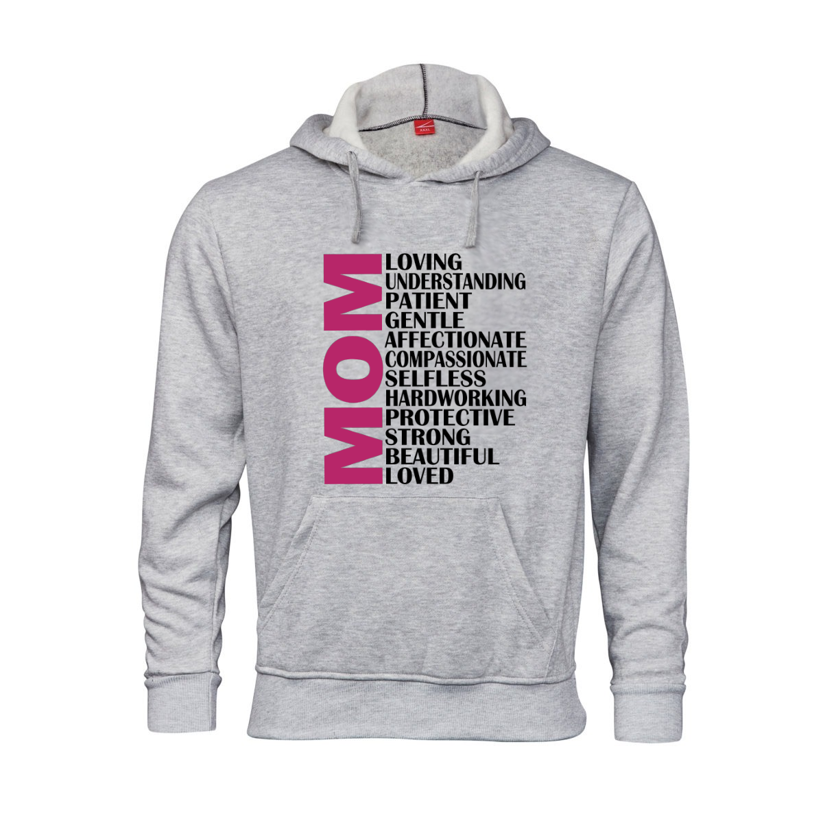Printed Hoodie - Mom Adjectives