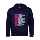 Printed Hoodie - Mom Adjectives