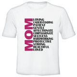 Printed T-Shirt - Mom Adjectives