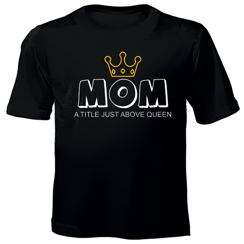 Printed T-Shirt - Mom Queen