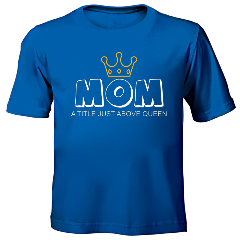 Printed T-Shirt - Mom Queen
