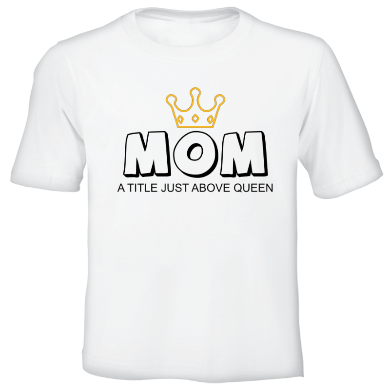 Printed T-Shirt - Mom Queen