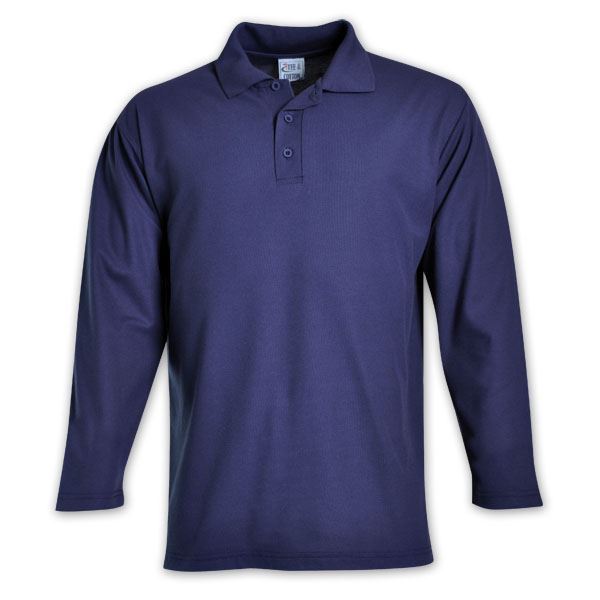 TEE&COTTON - Mens Long Sleeve Pique Knit Polo