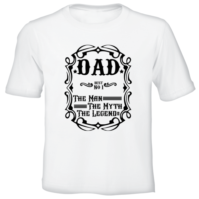 #1 Dad - Printed T-Shirt