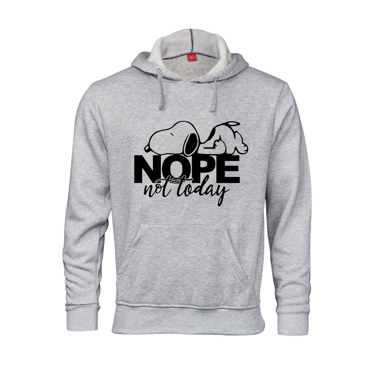 Fanciful Designs - Not Today Printed Hoodie