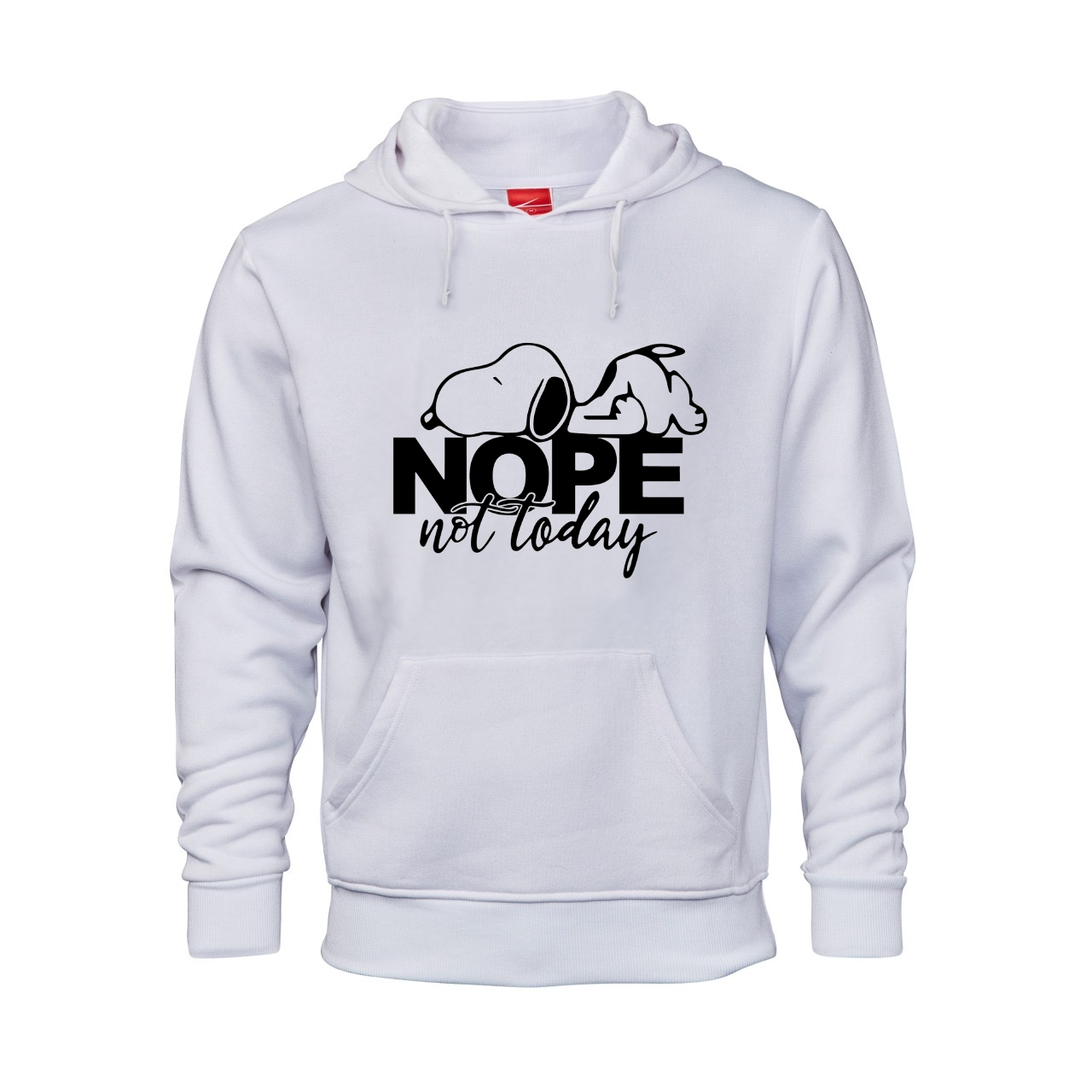 Fanciful Designs - Not Today Printed Hoodie