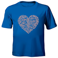 Rose Gold Heart Hand Printed T-Shirts