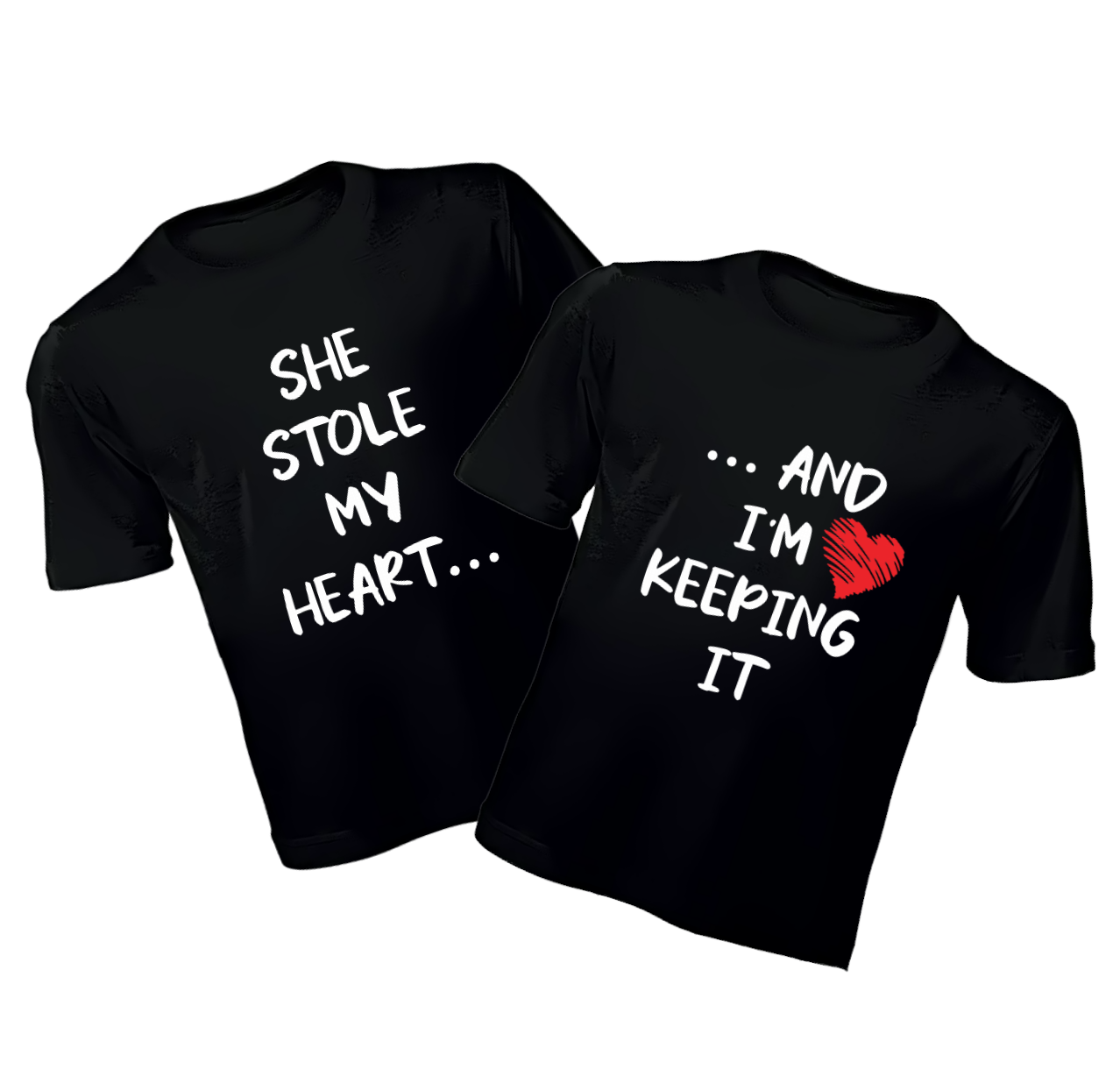 Couples T-Shirts - She Stole...I'm Keeping