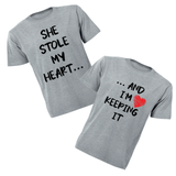 Couples T-Shirts - She Stole...I'm Keeping