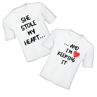Couples T-Shirts - She Stole...I'm Keeping