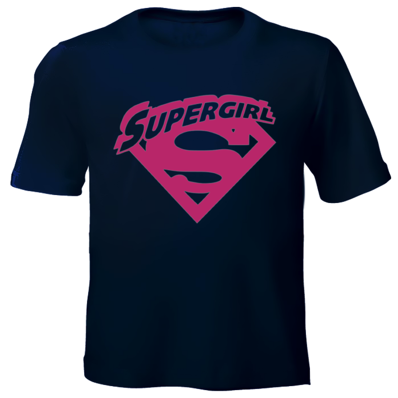 Fanciful Designs - Supergirl Printed T-Shirt
