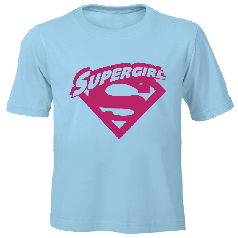 Fanciful Designs - Supergirl Printed T-Shirt