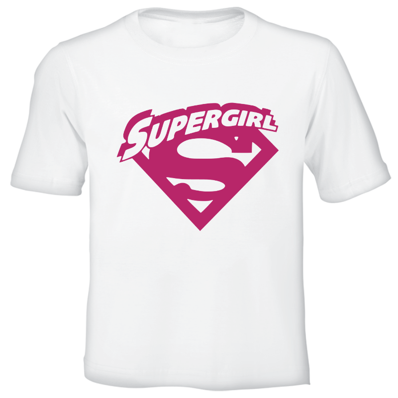 Fanciful Designs - Supergirl Printed T-Shirt