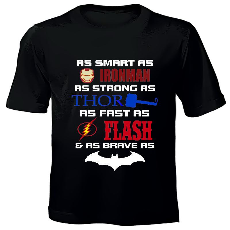 Superheroes Printed Kids T-Shirts