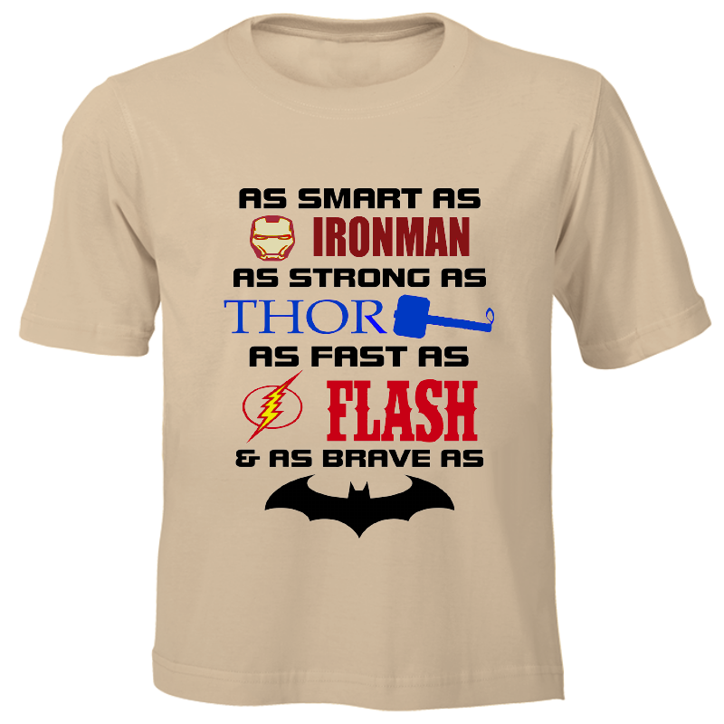 Superheroes Printed Kids T-Shirts