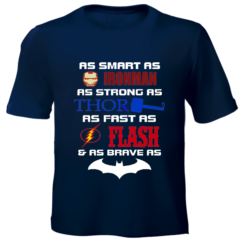 Superheroes Printed Kids T-Shirts