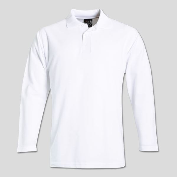 TEE&COTTON - Mens Long Sleeve Pique Knit Polo
