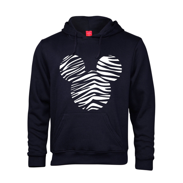 Fanciful Designs - Zebra Mickey Printed Hoodie