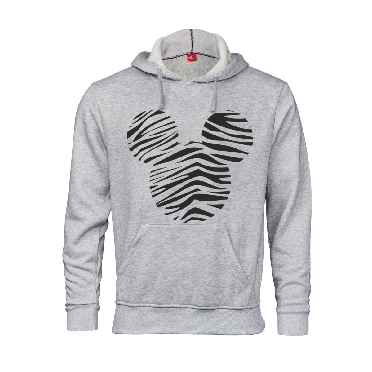 Fanciful Designs - Zebra Mickey Printed Hoodie