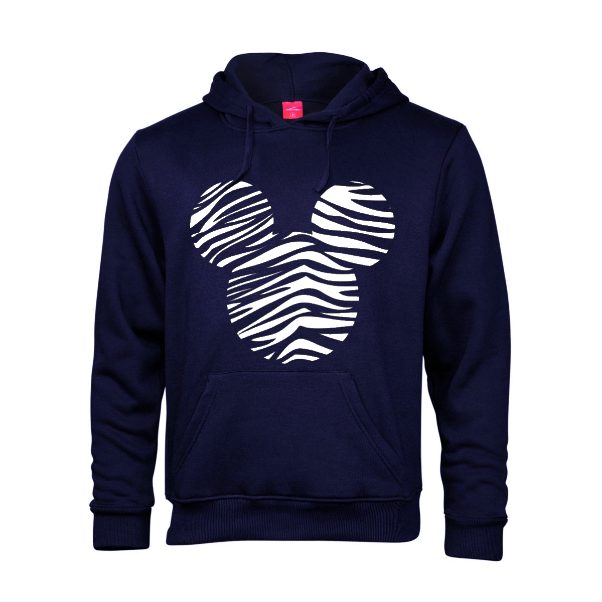Fanciful Designs - Zebra Mickey Printed Hoodie