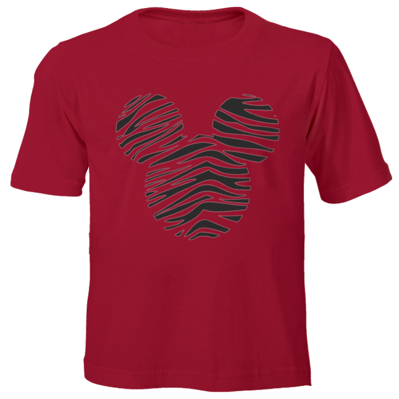 Fanciful Designs - Zebra Mickey Printed T-Shirt