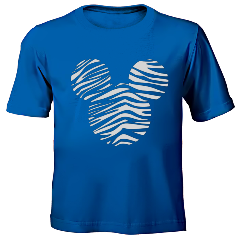 Fanciful Designs - Zebra Mickey Printed T-Shirt