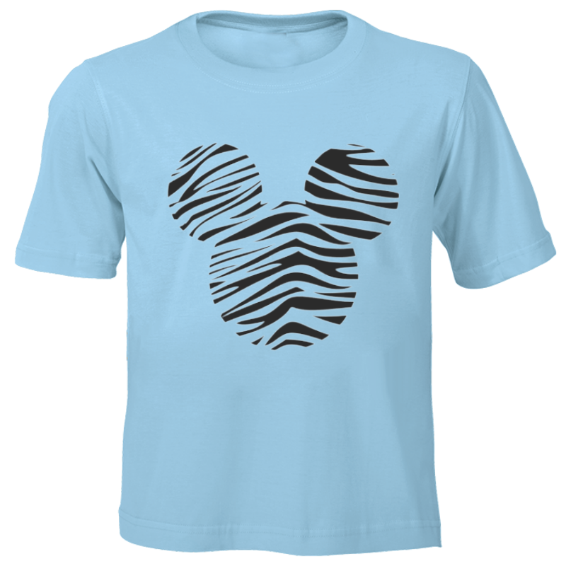 Fanciful Designs - Zebra Mickey Printed T-Shirt