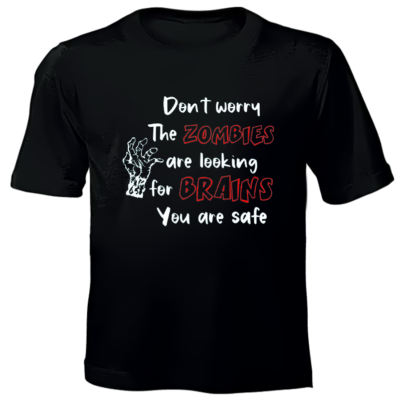 Zombies Hand Printed T-Shirt