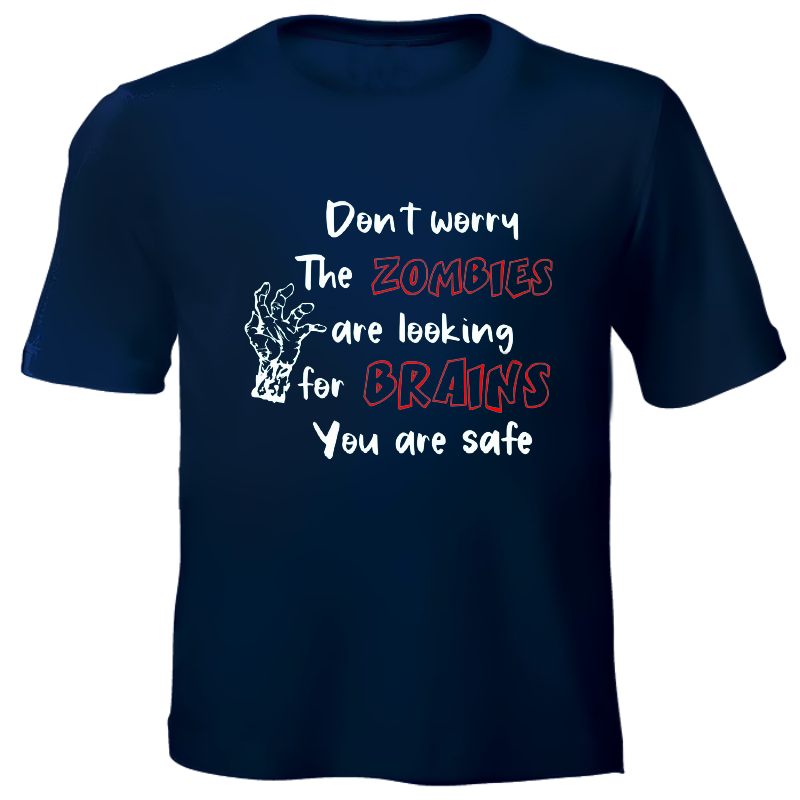 Zombies Hand Printed T-Shirt