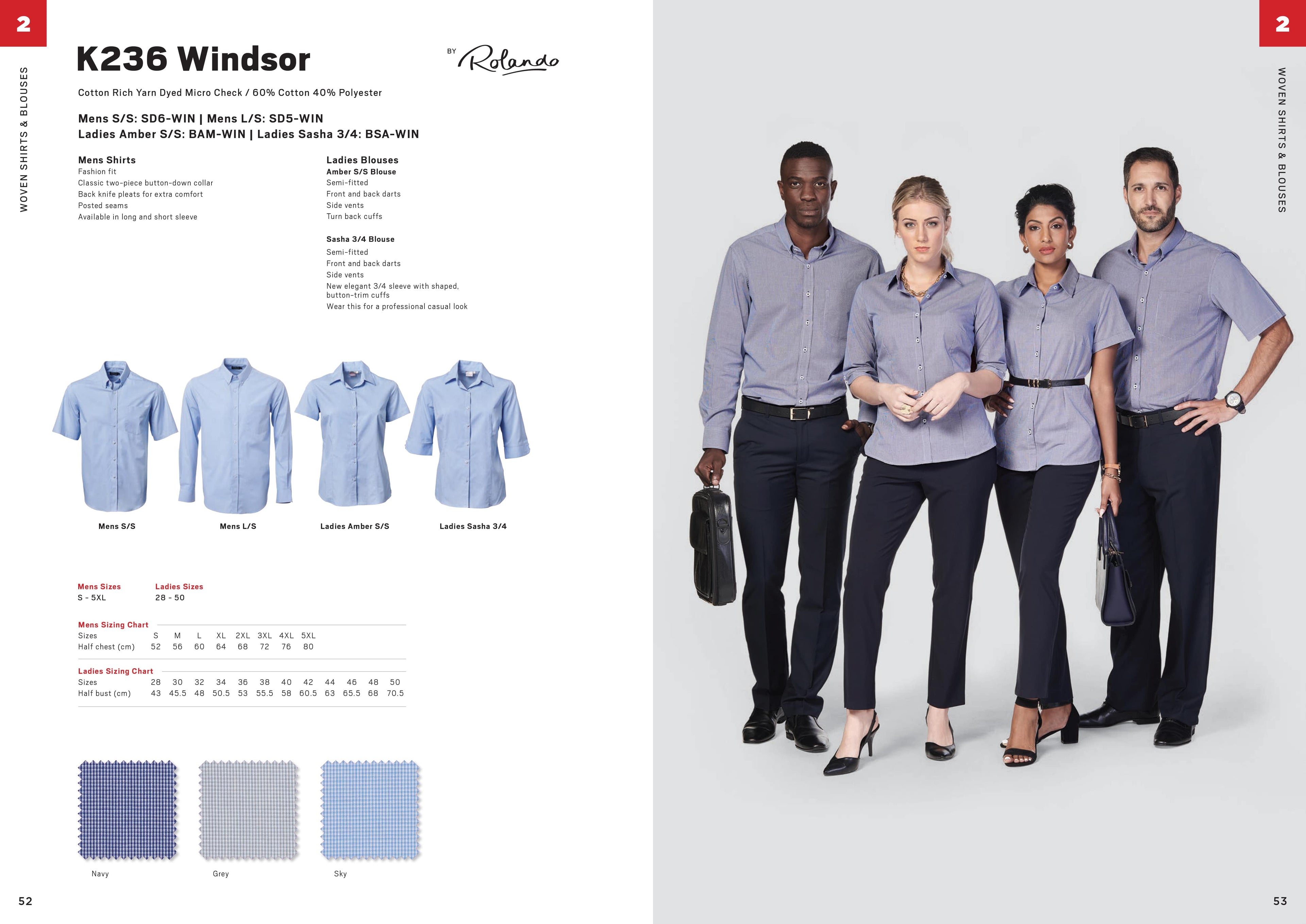 Mens Windsor K236 L/S Shirt