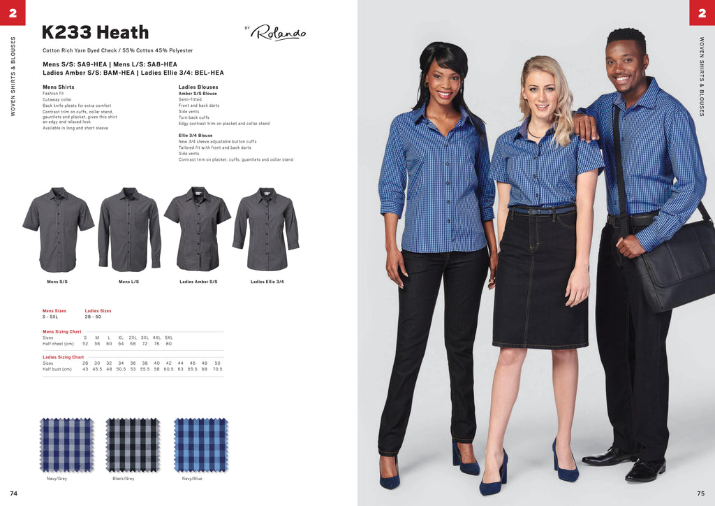 Ladies Heath 3/4 Blouse