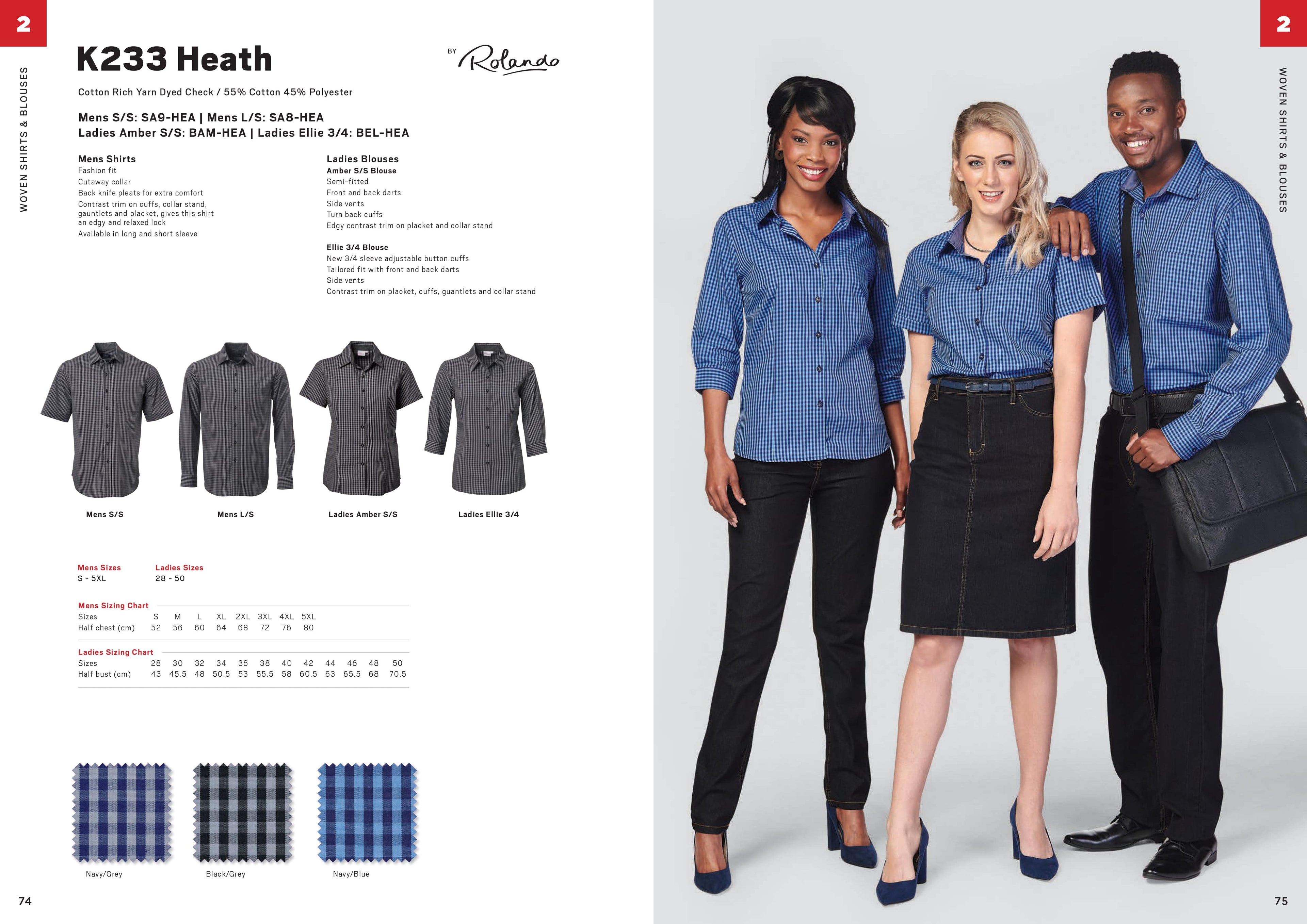 Ladies Heath 3/4 Blouse
