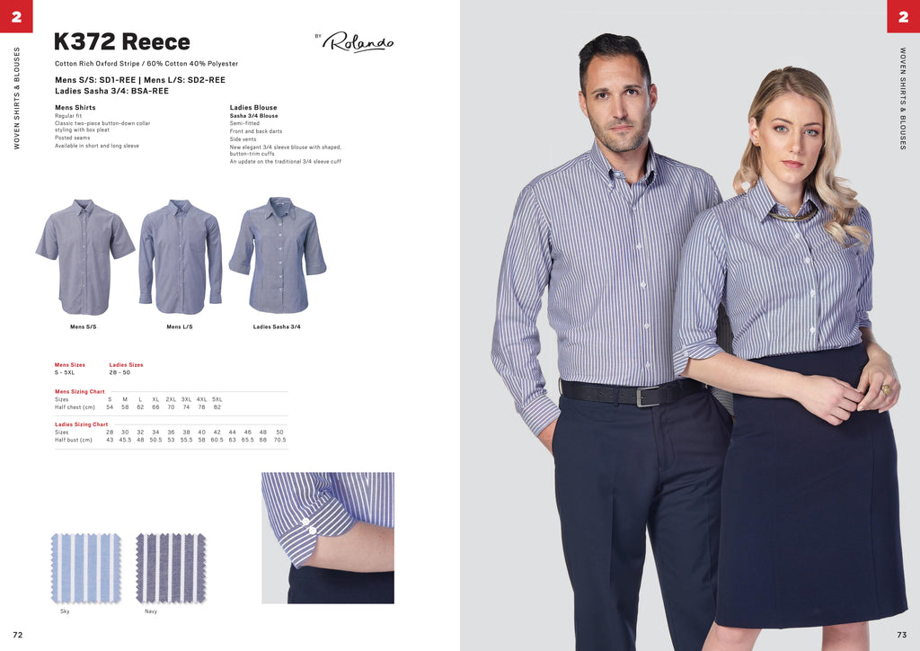 Ladies Reece 3/4 Sasha Blouse