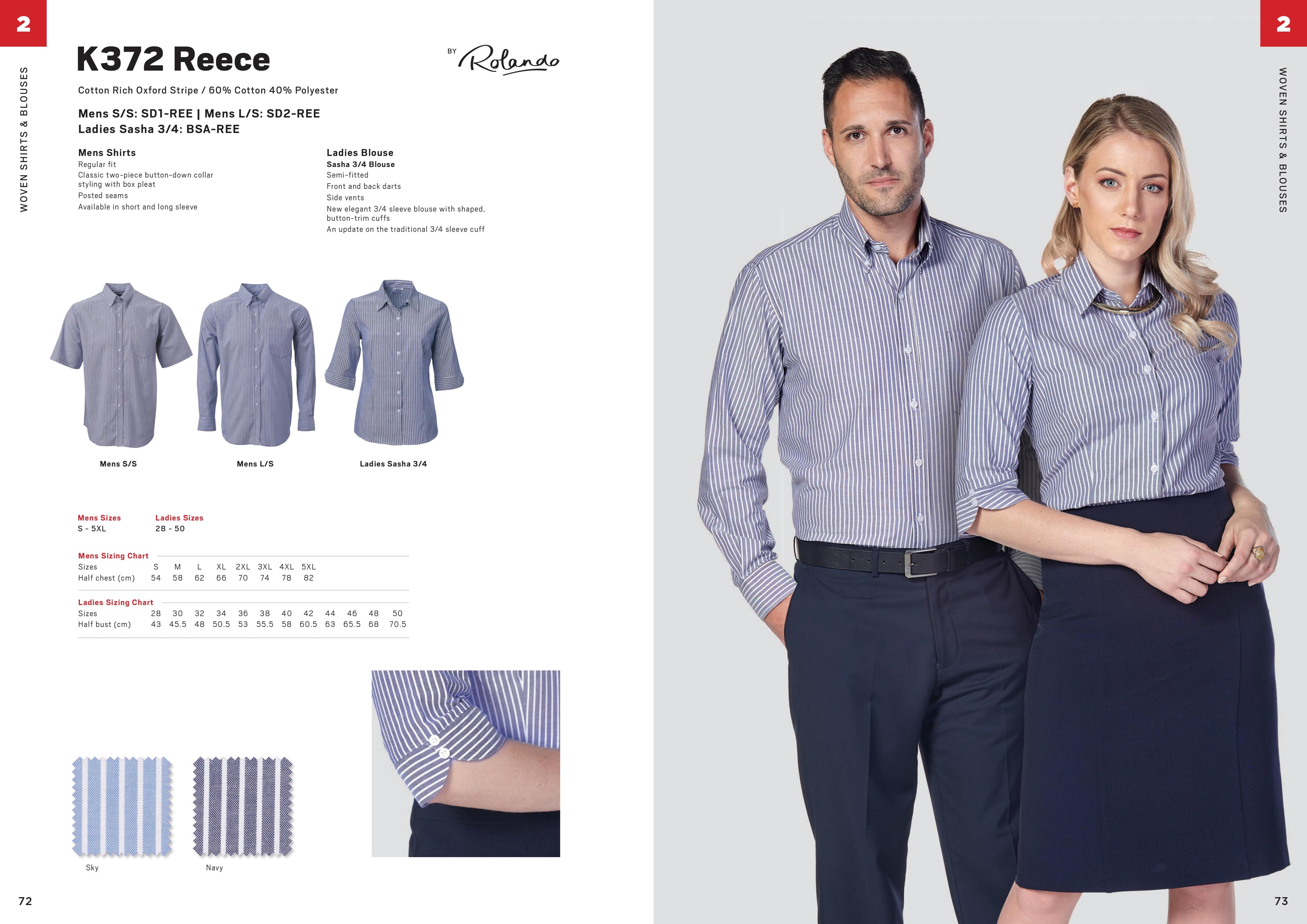 Ladies Reece 3/4 Sasha Blouse