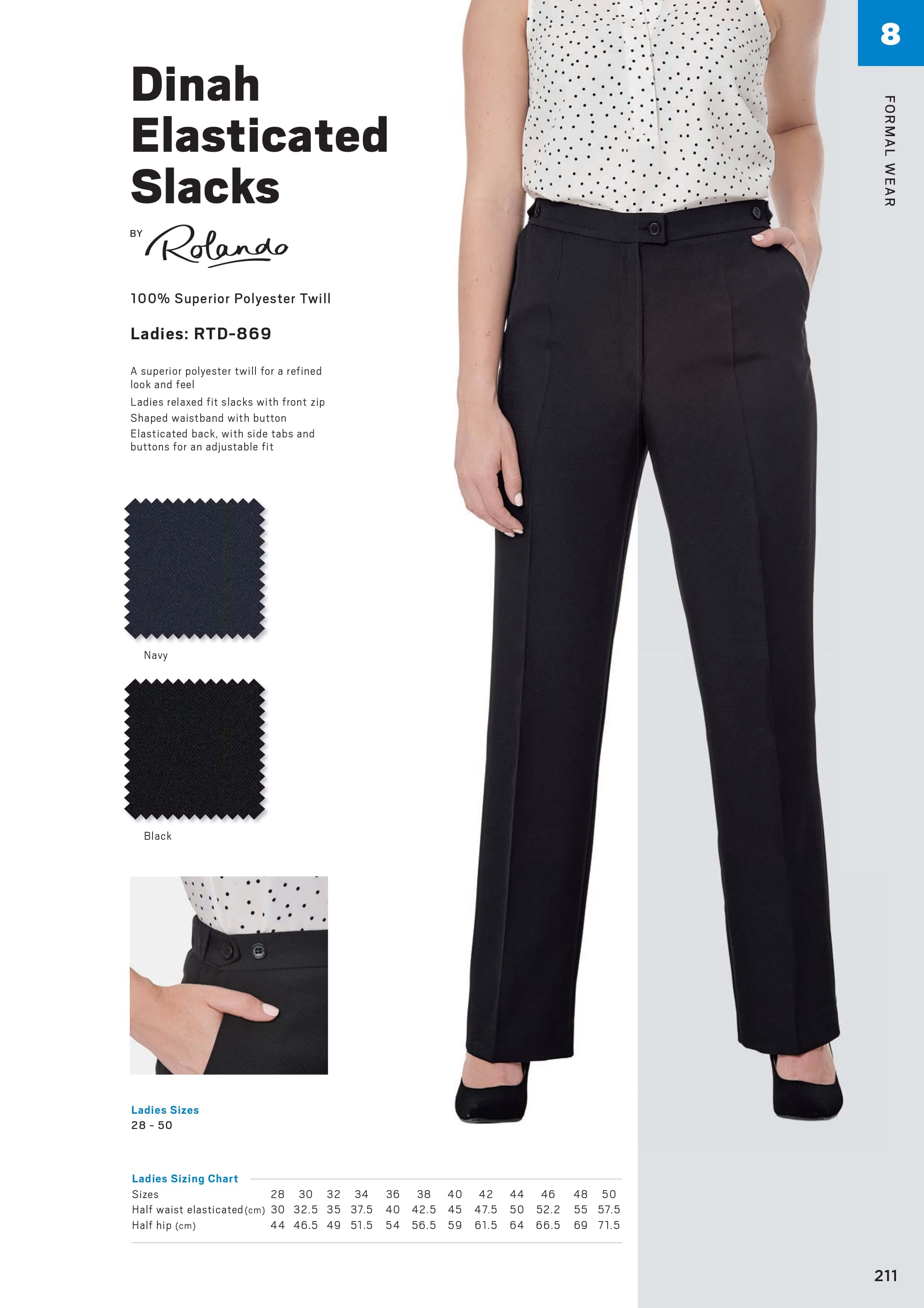 COLMART - Ladies Dinah Elasticated Slacks