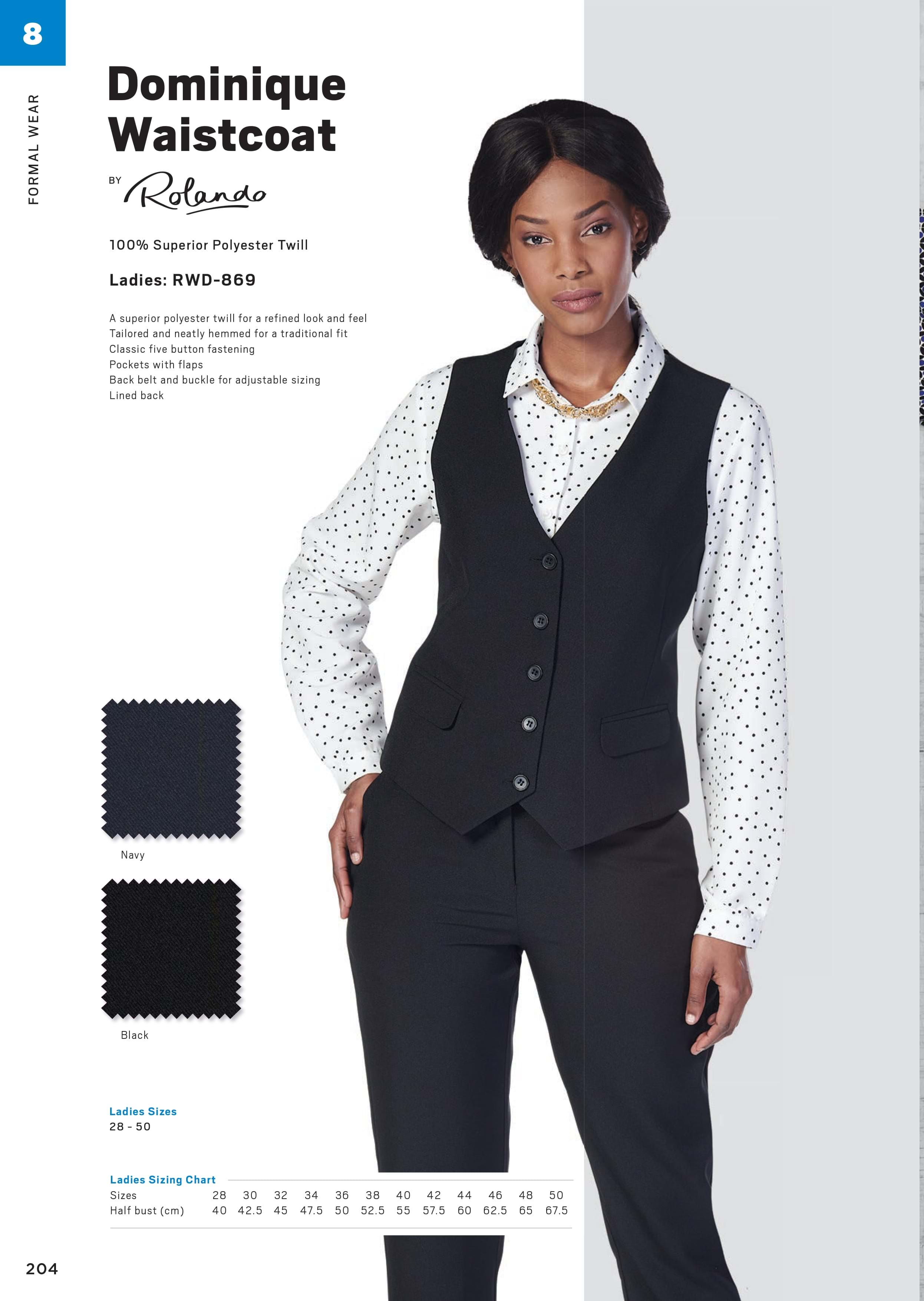 Ladies Dominique Waistcoat